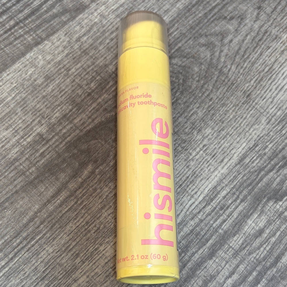 🌹5 for $25🌹Hismile Banana Flavor Sodium Fluoride Anti Cavity Toothpaste-EXP 3/26